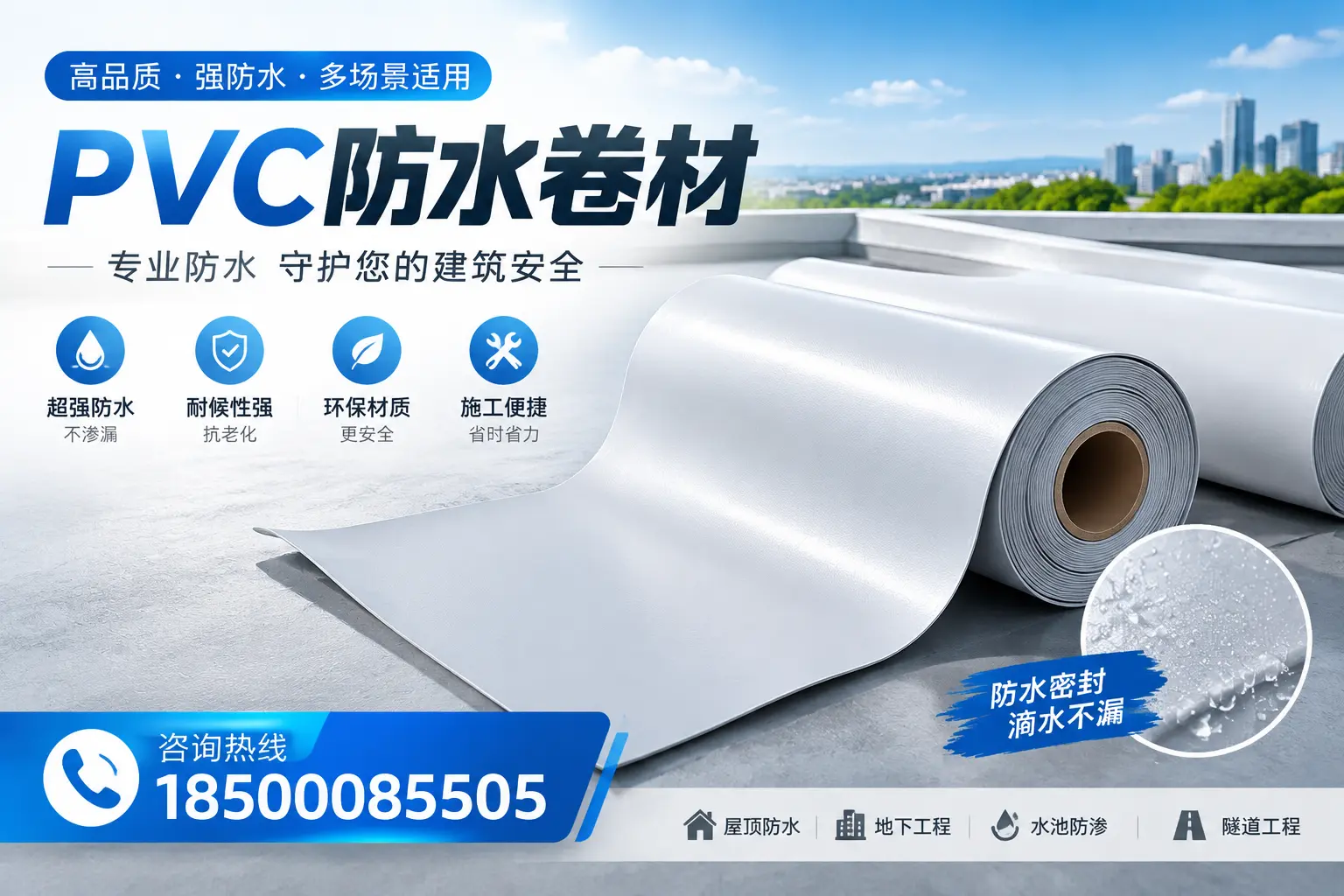 PVC防水卷材的市场竞争分析,图木舒克品牌选择参考